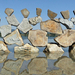 Stone balance wall in Hungary