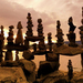 Stone balance composition in the sunset in Hungary by tamas kany
