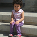 Yazd - Teheráni kislány az Ateskadeh lépcsőjén