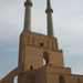 Yazd - A Jameh mecset tornyai