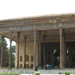Iszfahán - A Chehel Sotun palota faoszlop-csarnoka