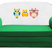 Zöld 3 bagoly szivacs kanapé