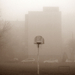 Köd és kosárlabda palánk