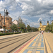Debrecen főutcája a nagytemplommal