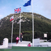 zászlók a gibraltári sziklan