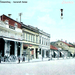 1909 - Masarykova ulica a roh Železničnej ulice s kaviarňou
