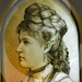 Üvegfestmény - Erzsébet királyné portréja 1910. körül 2. - jogvé