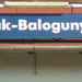 Ják-Balagunyom állomás névtáblája