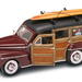 Yatming 1948 FORD WOODY BURGUNDY 1-18