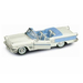 Yatming 1958 Pontiac Bonneville Convertible, White 1-18 01