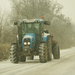 Traktor a hóban (Kiskunlacháza és Apaj között)