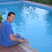 Intanto Dávid, figlio di mio figlio Gábor alla piscina