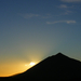 a nap a Teide mögött