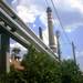 Az erőmű kéményei Sopronban