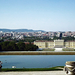 Kilátás Bécsre és a schönbrunni kastélyra a Gloriette-ről