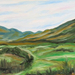 7. The mountains of Sátoraljaújhely. oil, canvas, 80X40 cm. Art 
