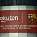 Rakuten banner at the Camp Nou entrance 02