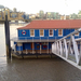 blue home on the river thames