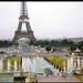 Párizs Eiffel torony szökőkutakkal