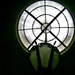 lépcsőház kupola üvege és csillárja