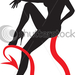 stock-vector-black-silhouette-of-sexy-devil-woman-sitting-on-her