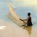 Fisherman and net, Bhubaneswar - Oct 2010