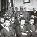 Gavrilo Princip, seated centre of the first row, on trial on 5 D
