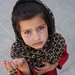 Afghan girl begging