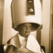 Girl under hair dryer, 1958