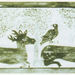 Noszvaji templom kazettás mennyezetén egy másik madár-szarvas ke