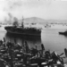 Entering Gibraltar harbor in April 1948,