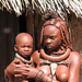 Himba nő és gyermeke