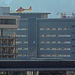 Helikopter a kórház tetején