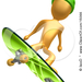 15066-Golden-Man-In-A-Green-Helmet-Catching-Air-While-Skateboard