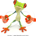 211813-Royalty-Free-RF-Clipart-Illustration-Of-A-3d-Argie-Frog-P