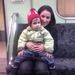 anyával a metrón