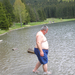 Fürdés a  Szent Anna tóban