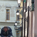 Pécs - lámpasor ellenfényben