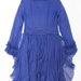 90806A-08 CHANEL BLUE SILK DRESS SIZE 2 4 6 8(BACK) PRICE USD 51