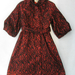 90924A-20  CHANEL RED LACE&POLYESTER DRESS SIZE 2 4 6 PRICE USD5