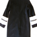 91010A-22  CHANEL BLACK WOOL COAT SIZE 2 4 6 (BACK) PRICE USD51