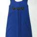 91017A-18A CHANEL BLUE WOOOL DRESS SIZE 2 4 6 (BACK)  PRICE USD3