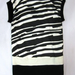 90808A-32 CK BLACK&WHITE COTTON&POLYESTER&COTTON SILK DRESS SIZE