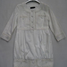 90715B-25A MOSCHINO WHITE COTTON DUSTCOAT SIZE 2 4 6 PRICE USD 4