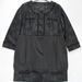 90715B-25B MOSCHINO BLACK COTTON DUSTCOAT SIZE 2 4 6 PRICE USD 4