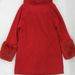 91015A-34   MOSCHINO RED WOOL&COTTON COAT SIZE 2 4 6 (BACK)  PRI