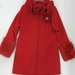 91015A-34 MOSCHINO RED WOOL&COTTON COAT SIZE 2 4 6  PRICE USD54