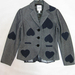 91021A-01A    MOSCHINO BLUE  WOOL JACKET SIZE 2 4 6 PRICE USD46