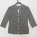 90806A-22 ANNA SUI GREY WOOL JERSEY TOP SIZE 2 4 6(BACK) PRICE U