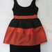 90807A-11 ANNASUI ORANGE COTTON JERSEY&POLYESTER DRESS SIZE 2 4 